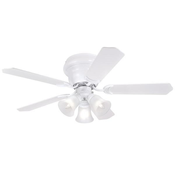 Westinghouse Contempra Trio 42" 5-Blade Wht Indoor Ceiling Fan w/Dimmable LED Light 7231400